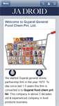 Mobile Screenshot of gujaratfoodchem.com