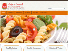 Tablet Screenshot of gujaratfoodchem.com